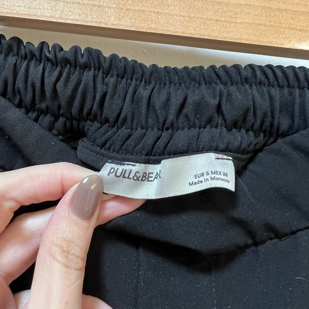 PULL&BEAR black baggy pants